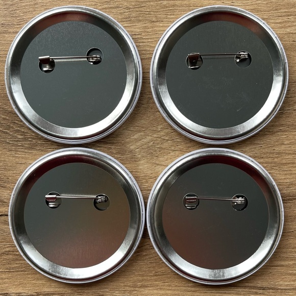 Team Bride Wedding Party Pin Back Floral 2.25” Button Lot of f 4 Bachelorette - Picture 2 of 2